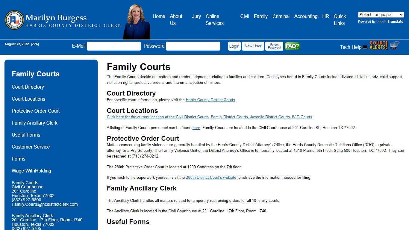 Office of Harris County District Clerk - Marilyn Burgess | Courts